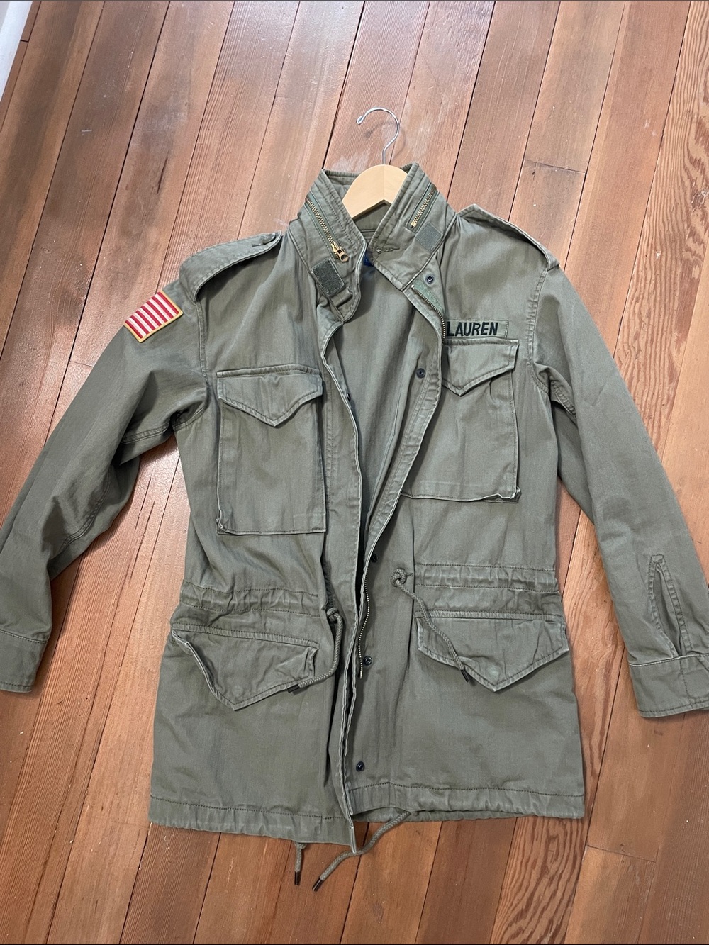 Ralph Lauren lightweight army green jacket XS